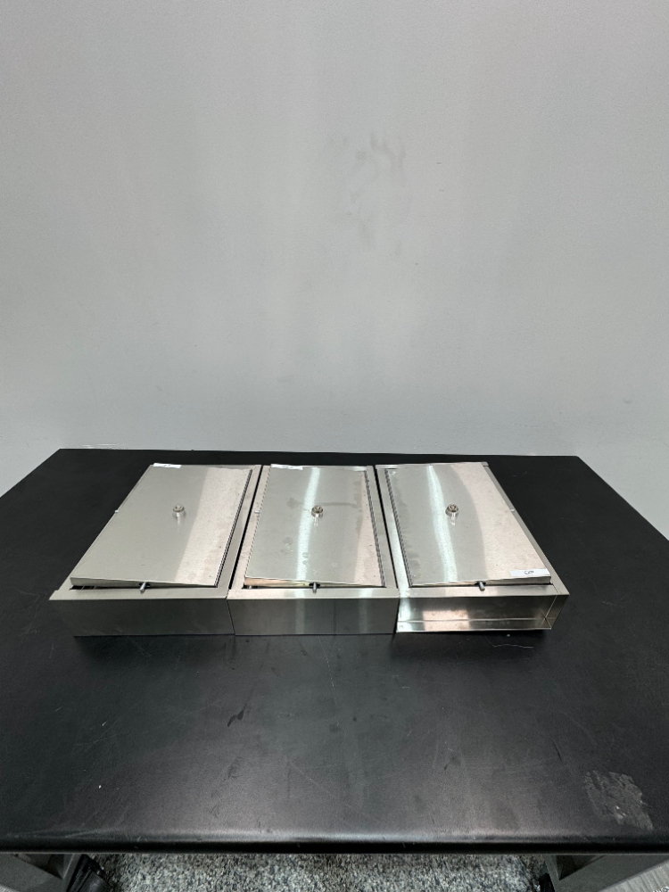 Image of Stainless Steel Lock Boxes - Quantity 3
